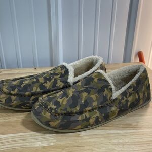 Deer Stags Camouflage Slip-On Men's Shoes Size 15
